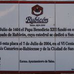 Gedenktafel Fort Rubicón