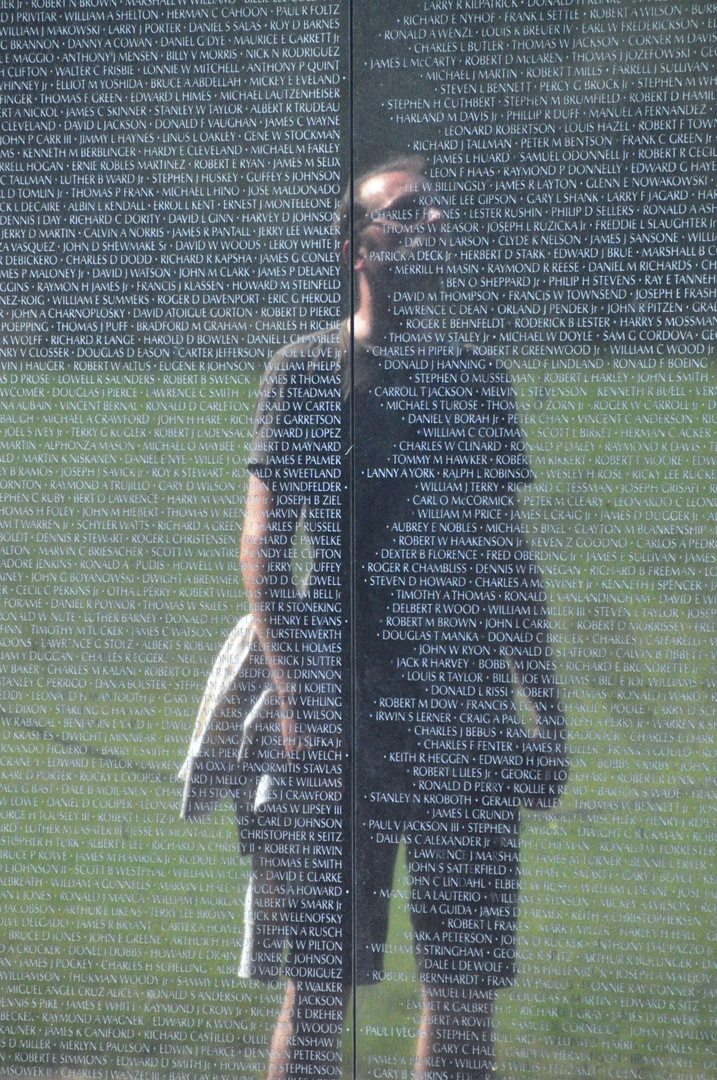 Gedenkwand der Vietnam Veterans War Memorial in Washington