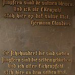 Gedicht Plattdeutsch und Hochdeutsch von Hermann Claudius