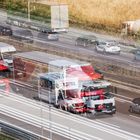 Gedränge auf der Autobahn bei Frankfurt