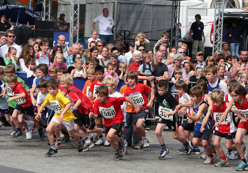 Gedränge beim Start