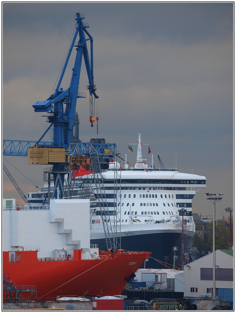 Gedränge im Hafen