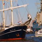 Gedränge im Hamburger Hafen