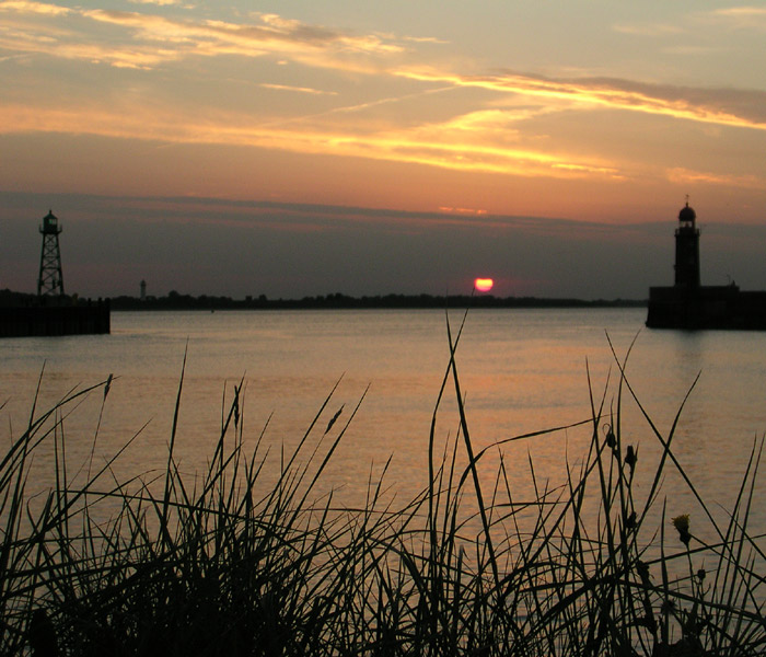 Geestemolen im Abendlicht