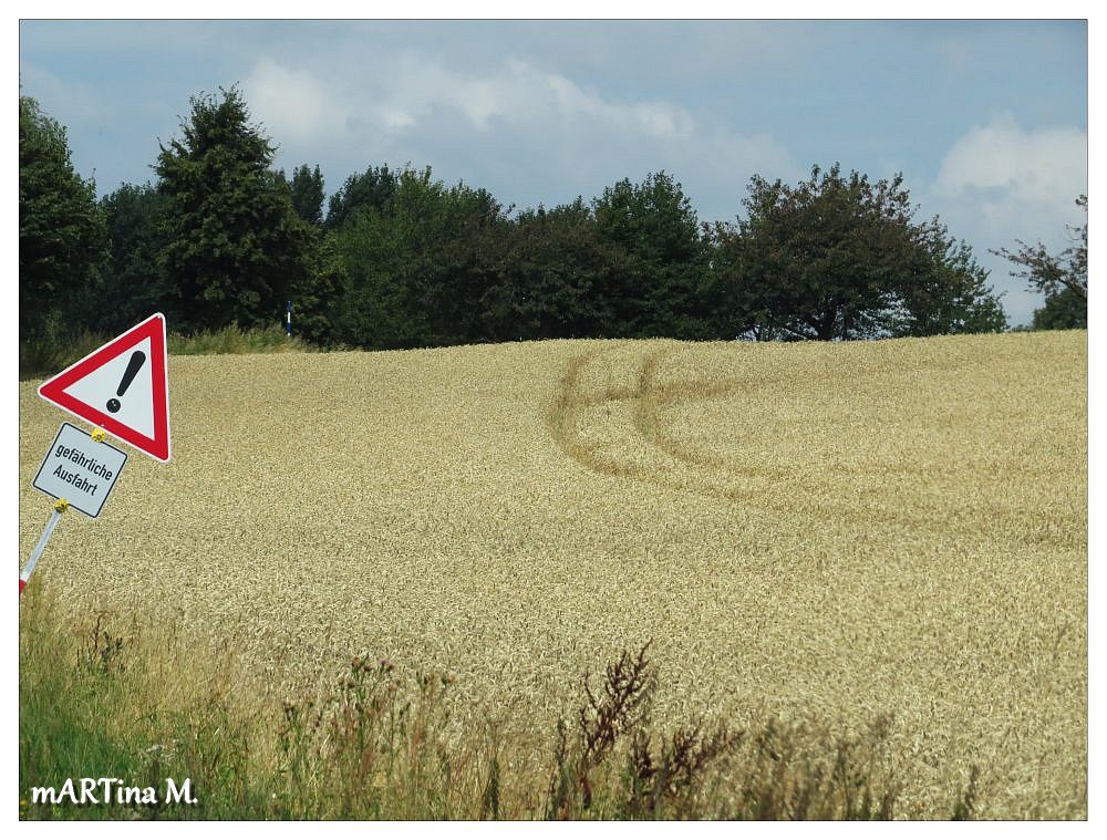 Gefährliche Ausfahrt!