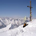 Gefährliche Aussicht ? ........... von der - Namloser Wetterspitze