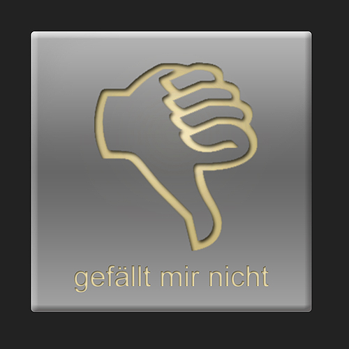 gefällt mir nicht Button