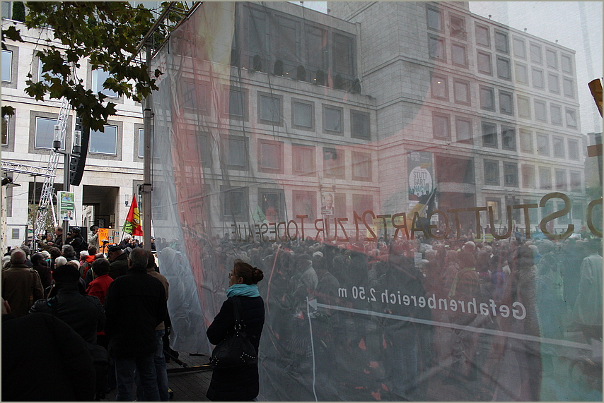 Gefahrenbereich S21 - Stuttgart K21 MOdemo 15.10.2012