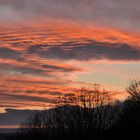 Gefalteter Schweinfurter Abendhimmel