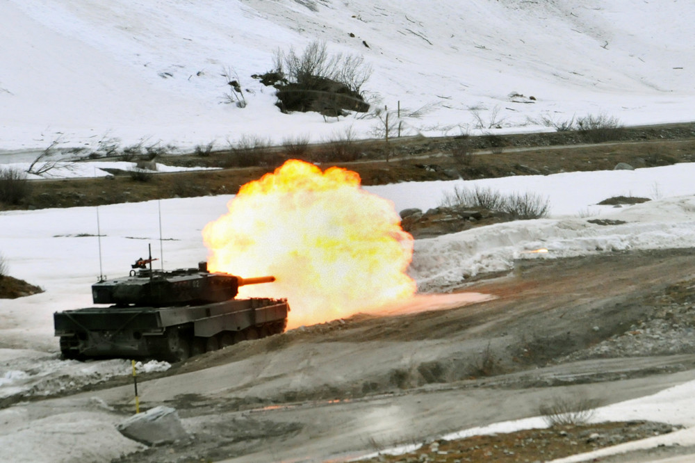 Gefechtsübung mit Leopard 2