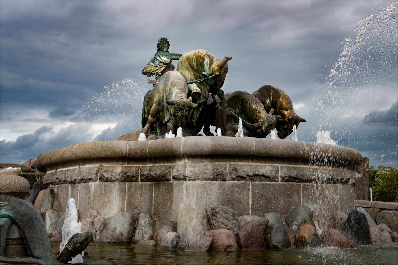 Gefion mit ihren Söhnen Foto & Bild europe, scandinavia, denmark