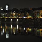 Geflets nocturne sur les quais à Besançon