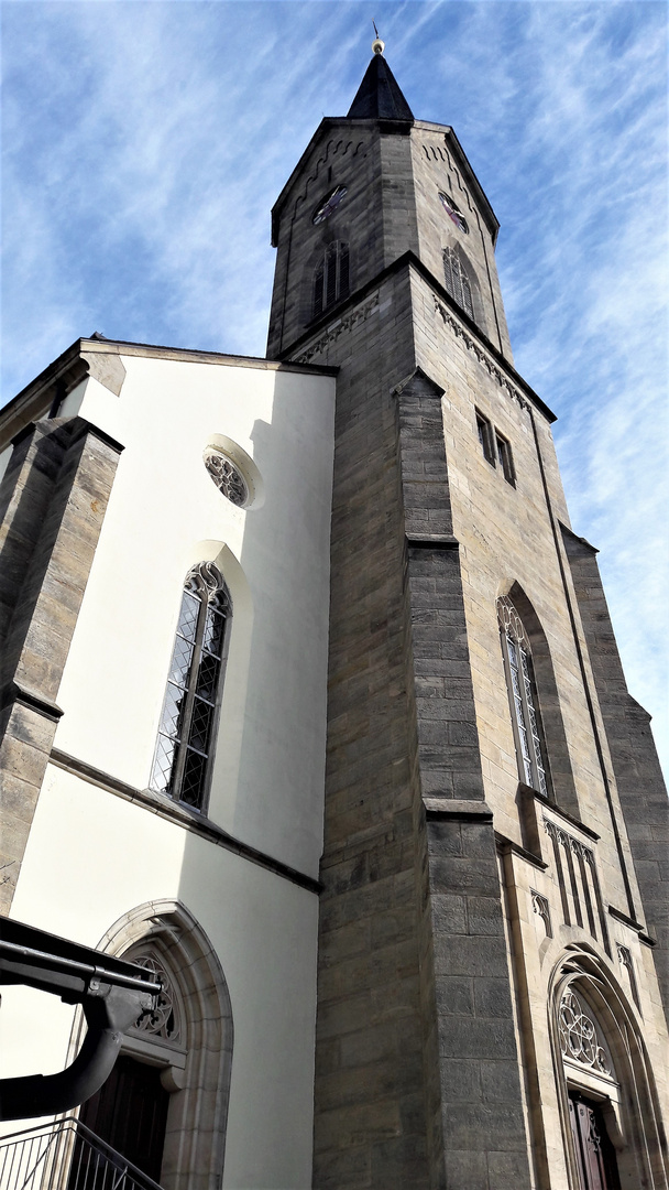 Gefrees :Stadtpfarrkirche, neugotische Hallenanlage von 1876 bis 1879