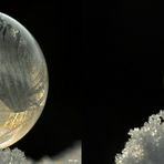 Gefrorene Seifenblase - 3D Kreuzblick