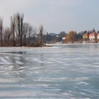 Gefrorener Neckar bei Heidelberg