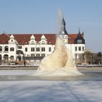 Gefrorener Springbrunnen