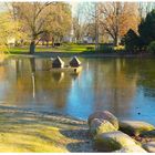 Gefrorener Teich im Stadtpark (II)