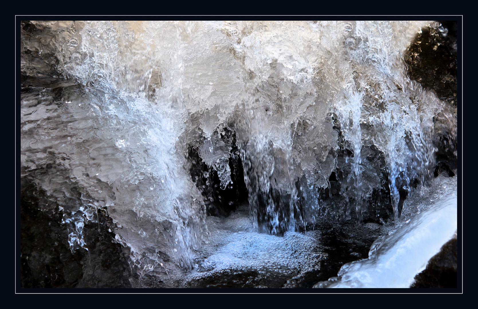 Gefrorener Wasserfall!