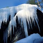 Gefrorener Wasserlauf in Norwegen