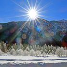 Gefrostetes Isartal im Karwendel