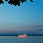 Gegen 21h auf dem Bodensee