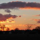 Gegen Abend am Dorfrand