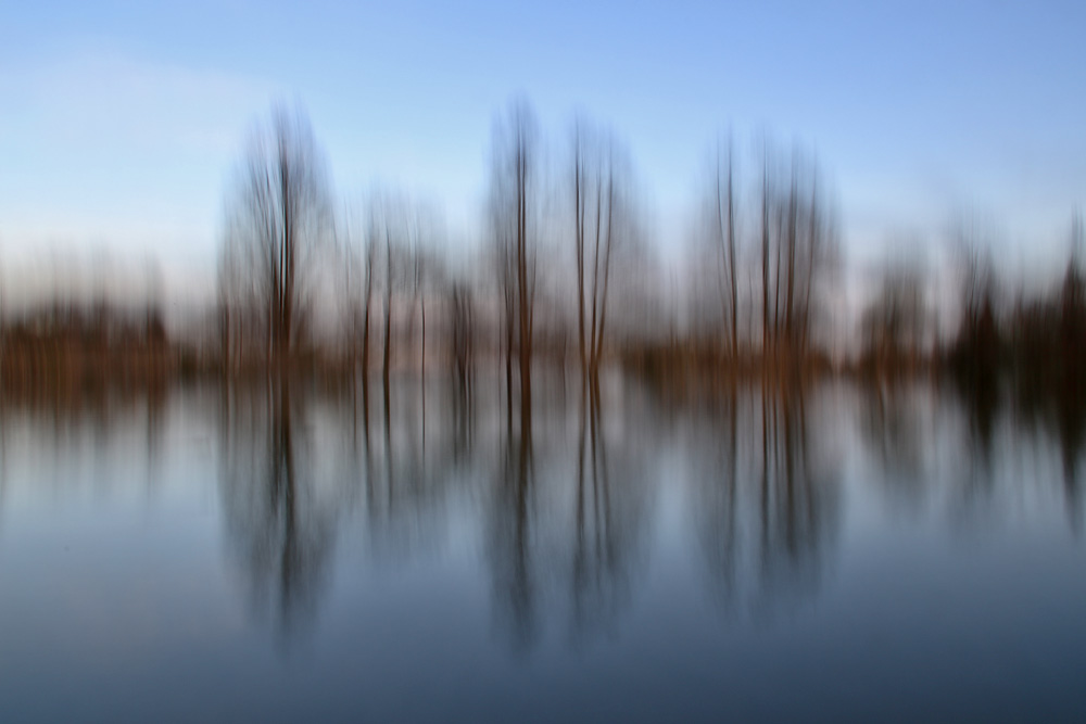 gegen Abend am Weiher