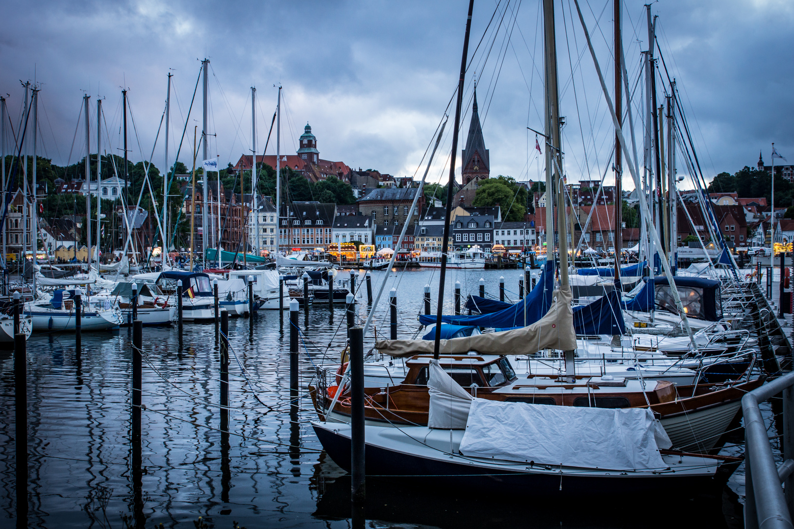 gegen Abend - Yachthafen Flensburg