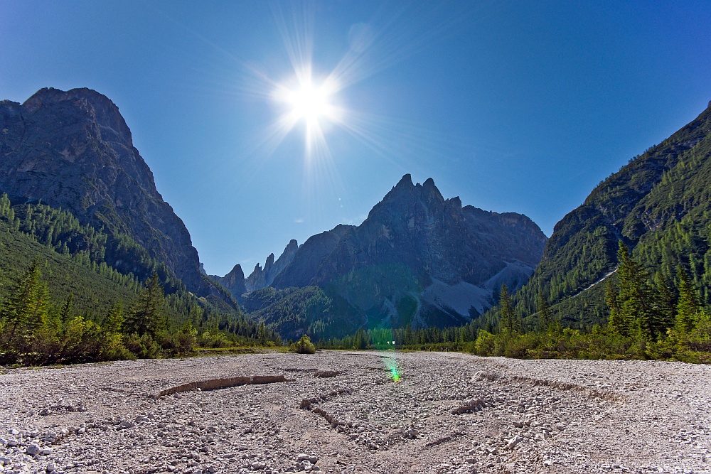 Gegen das Sonnenlicht