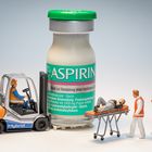 Gegen starke Kopfschmerzen hilft Aspirin