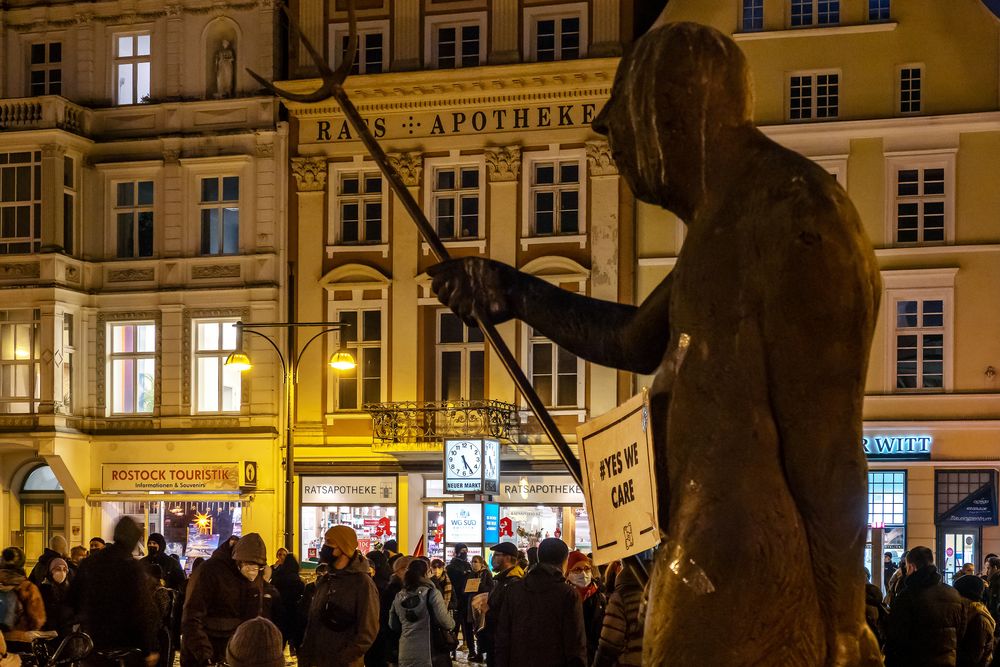 Gegendemo verlief solidarisch und störungsfrei