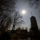 Gegenlicht am Hotelturm Augsburg