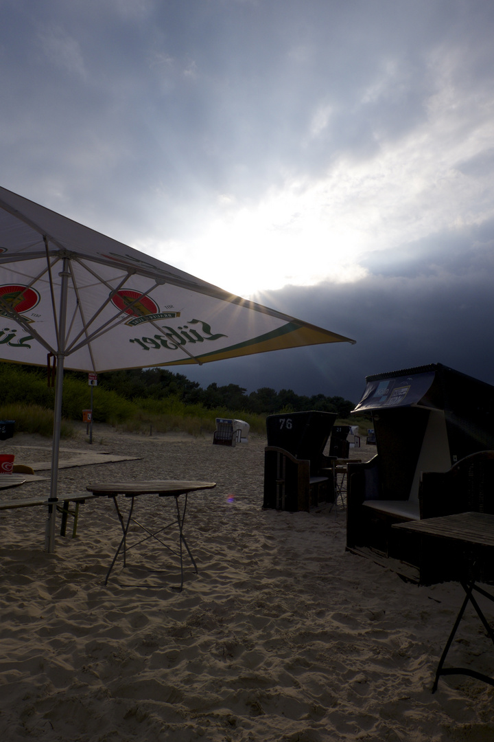 Gegenlicht am Ostseestrand