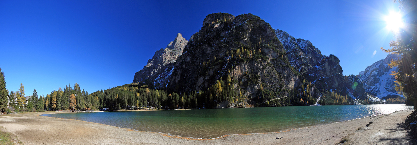 Gegenlicht am Pragser Wildsee