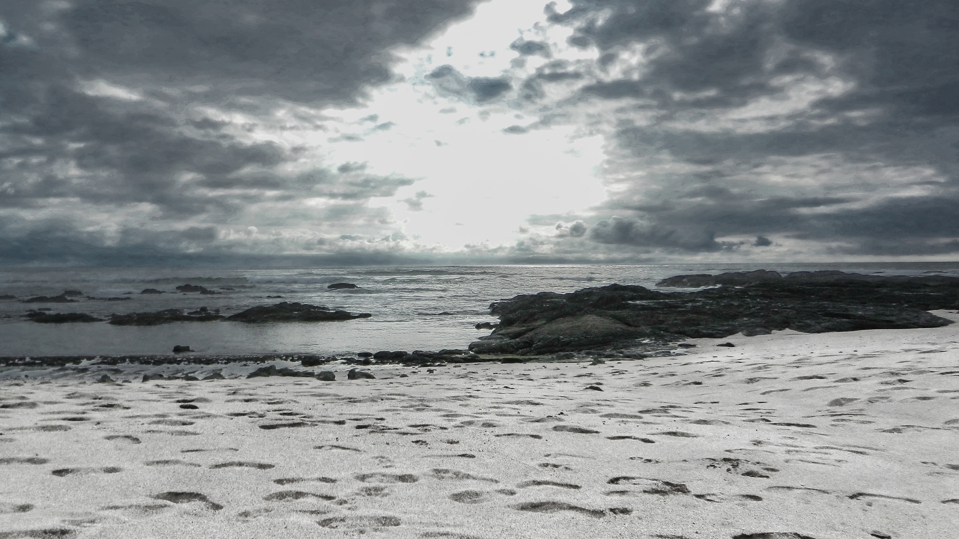 Gegenlicht am Strand