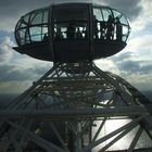 Gegenlicht einer Kab. des London Eye