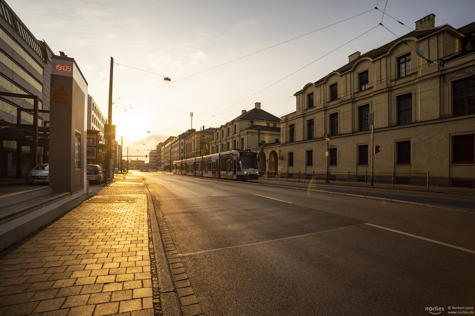 Gegenlicht in der Halderstraße