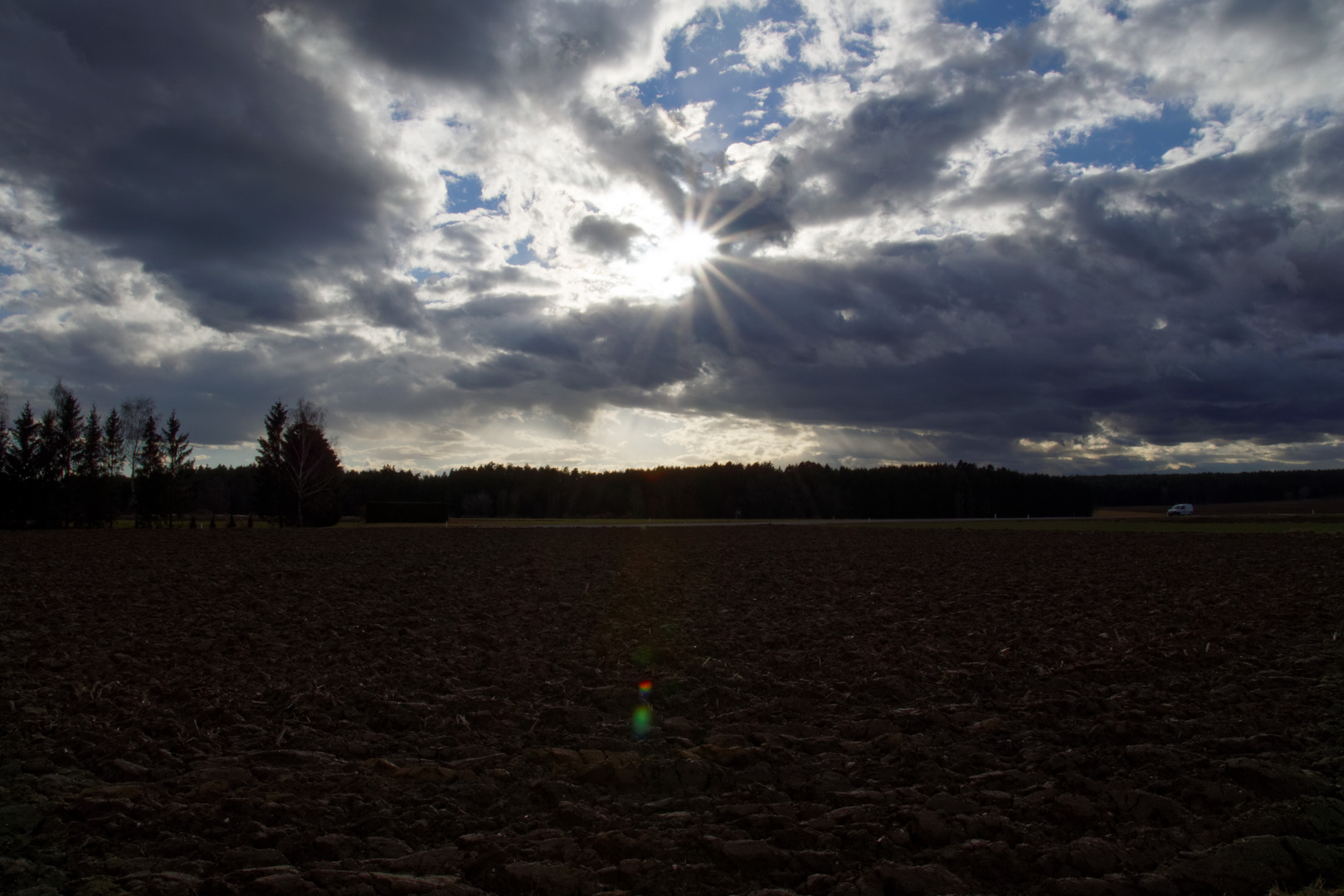 Gegenlicht mit Wolken