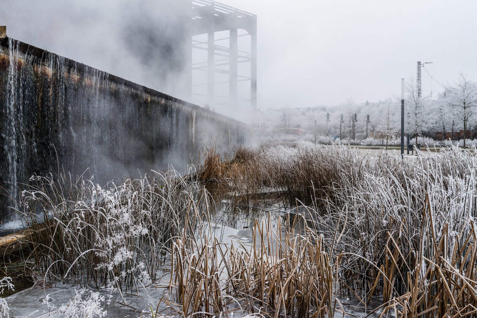 Gegensätze in den Wassergärten Landsweiler-Reden