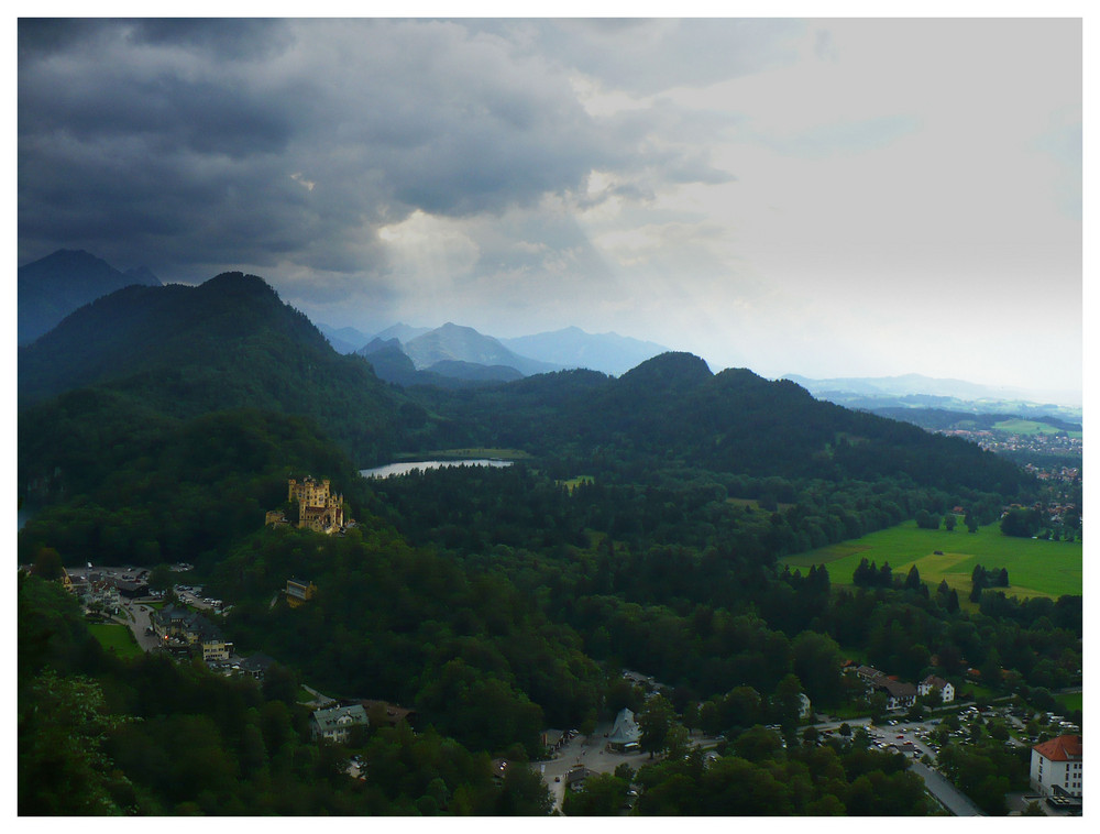 Gegenüber vom Schloss Neuschwanstein...