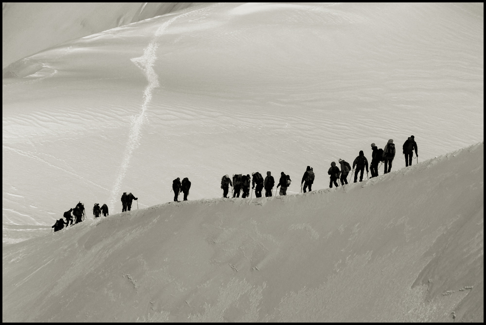 Gegenverkehr auf 3800 m Höhe