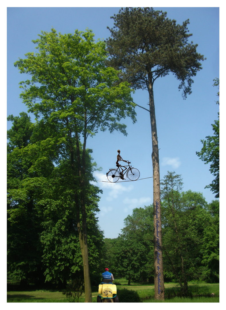 Gegenverkehr im Schlosspark... ,,,alles Klar!