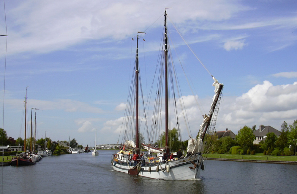 Gegenverkehr in Lemmer ( NL)