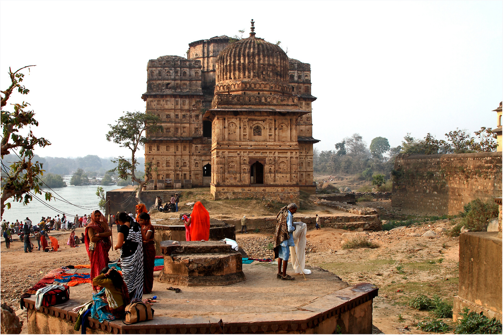 Gegenwart und Vergangenheit in Orchha