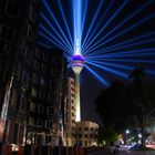 Gehry Bauten and the beautiful rhinetower at night! 