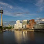 Gehry-Bauten mit Rheinturm