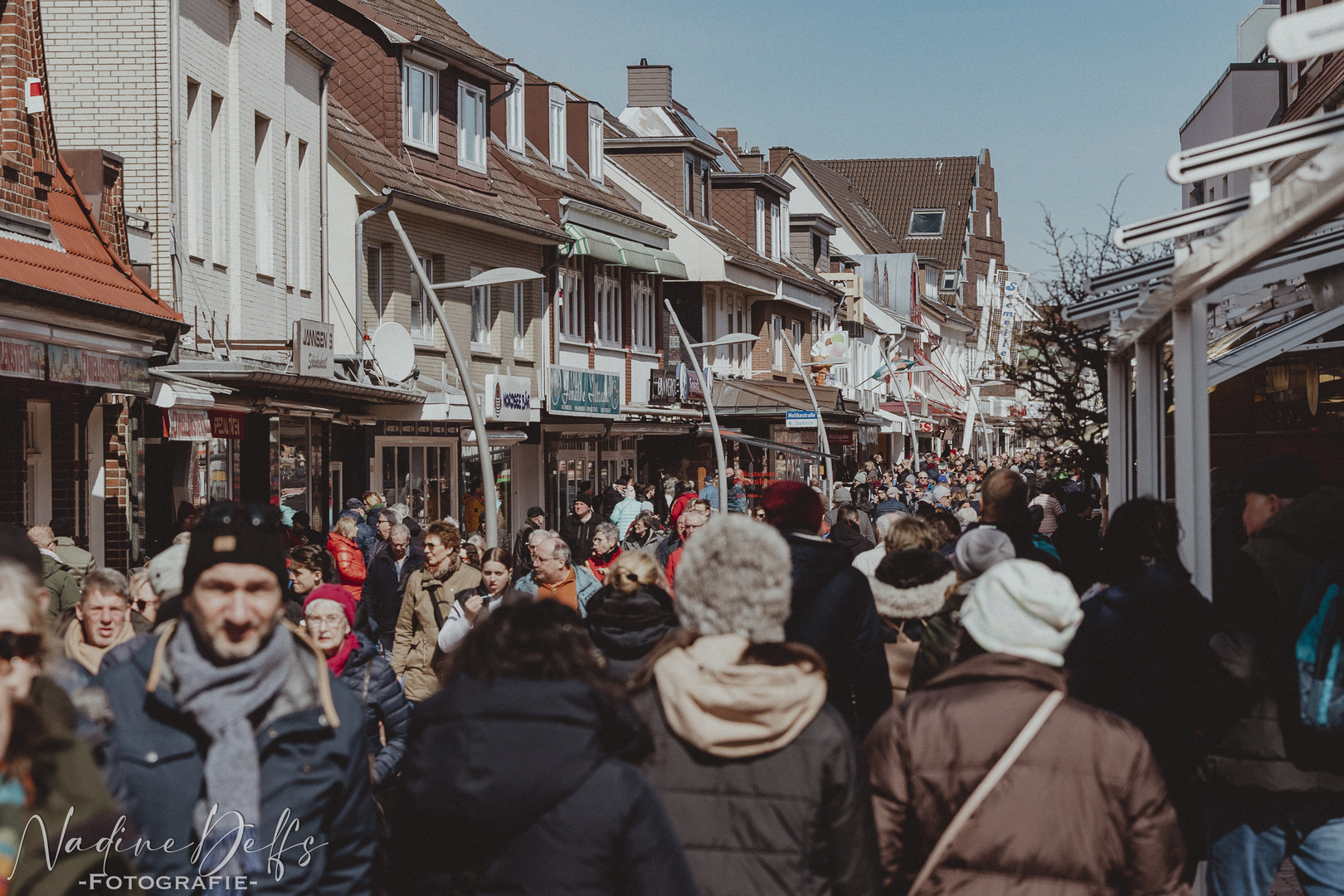 Gehstraße Büsum an Ostern