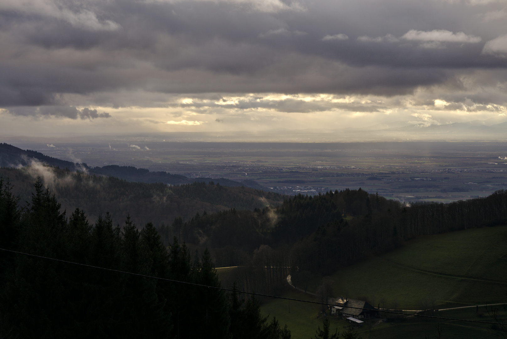 Geiersnest blick ins Rheintal