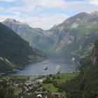 Geiranger am Ende des gleichnamigen Fjordes...