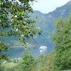 geiranger Blick aus der hytte